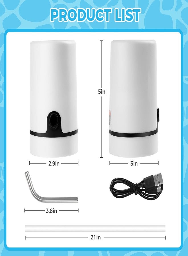 ILMLYTAL Water Table Pump, Cordless & Rechargeable Water Pump for Kids, Water Table Pump for Step 2 Fun Summer Outdoor Water Toys Accessories for Toddlers Kids (White) - Image 4